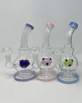 8 Inch Round Corona Perc Bend Mouthpiece Water Pipe